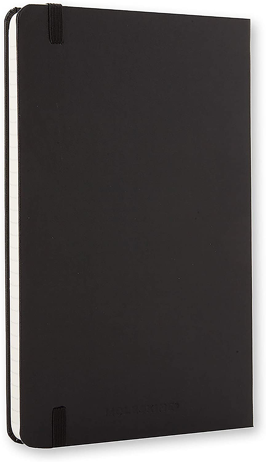 Moleskine - Classic Ruled Paper Notebook - Hard Cover and Elastic Closure Journal - Color Black - Size Large 13 x 21 A5 - 240 Pages