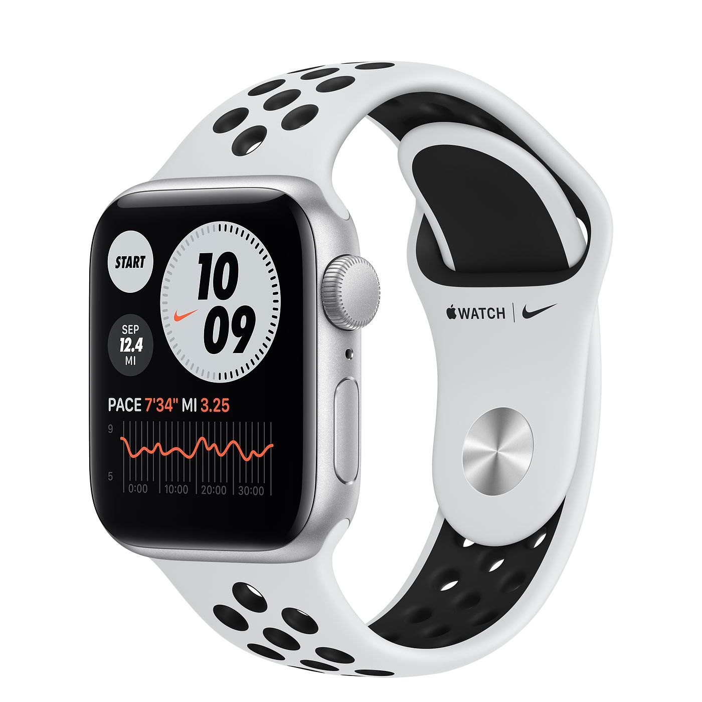 Apple Watch Nike SE Silver Al Aluminum Case with Pure Platinum/Black Nike Sport Band - RegularWearablesThe run beckons. Apple Watch Nike with the Nike Run Club app is your ultimate running partner. Exclusive Nike watch faces are now more customizable with