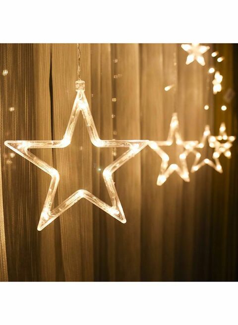 Y&D Set Of 9 LED Fairy String Star Decorative Lights Yellow 3 meterHome DecorElegantly contoured structure Crafted with high-grade material