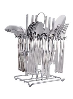 Dessini 39-Piece Stainless Steel Cutlery Set SilverKitchen StorageDessini 39-Piece Stainless Steel Cutlery Set Silver is an excellent addition to your flatware set. Dishwasher safe, mirror finish with sandblast
