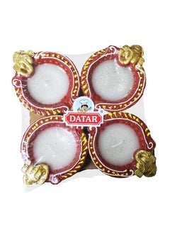 Datar Fancy Waxed Diya Set Multicolor 4 Pieces Multicolor 15cmHome DecorCarved beautifully out of clay for this festival diyas are an essential part of Diwali decoration.