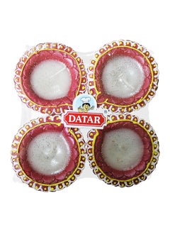 Datar Fancy Waxed Diya Set Multicolor 4 Pieces Multicolor 15cmHome DecorCarved beautifully out of clay for this festival diyas are an essential part of Diwali decoration.