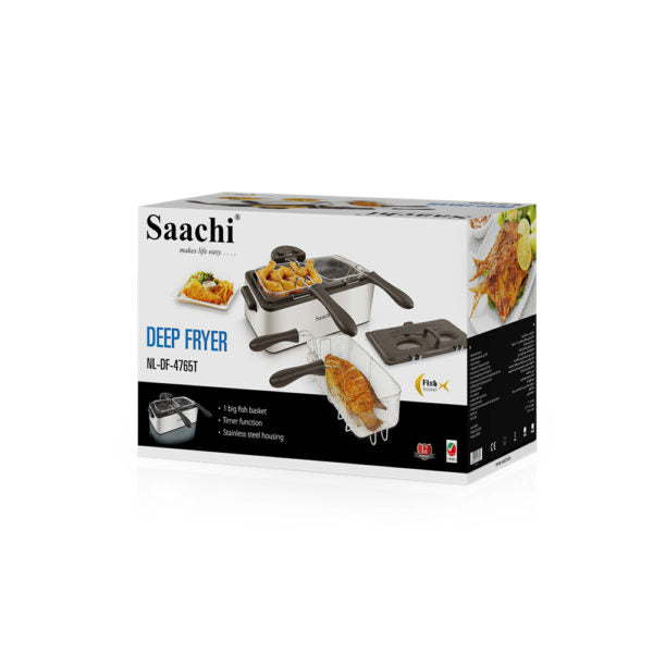 Saachi Deep Fryer NL-DF-4764T-ST with an Adjustable Thermostat