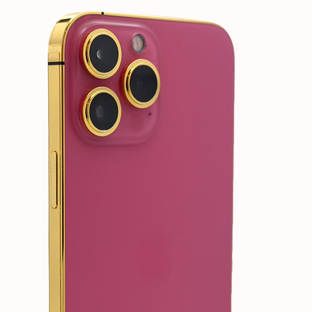 Caviar Luxury 24k Gold Frame Customized iPhone13 Pro 512 GB Frame Pink