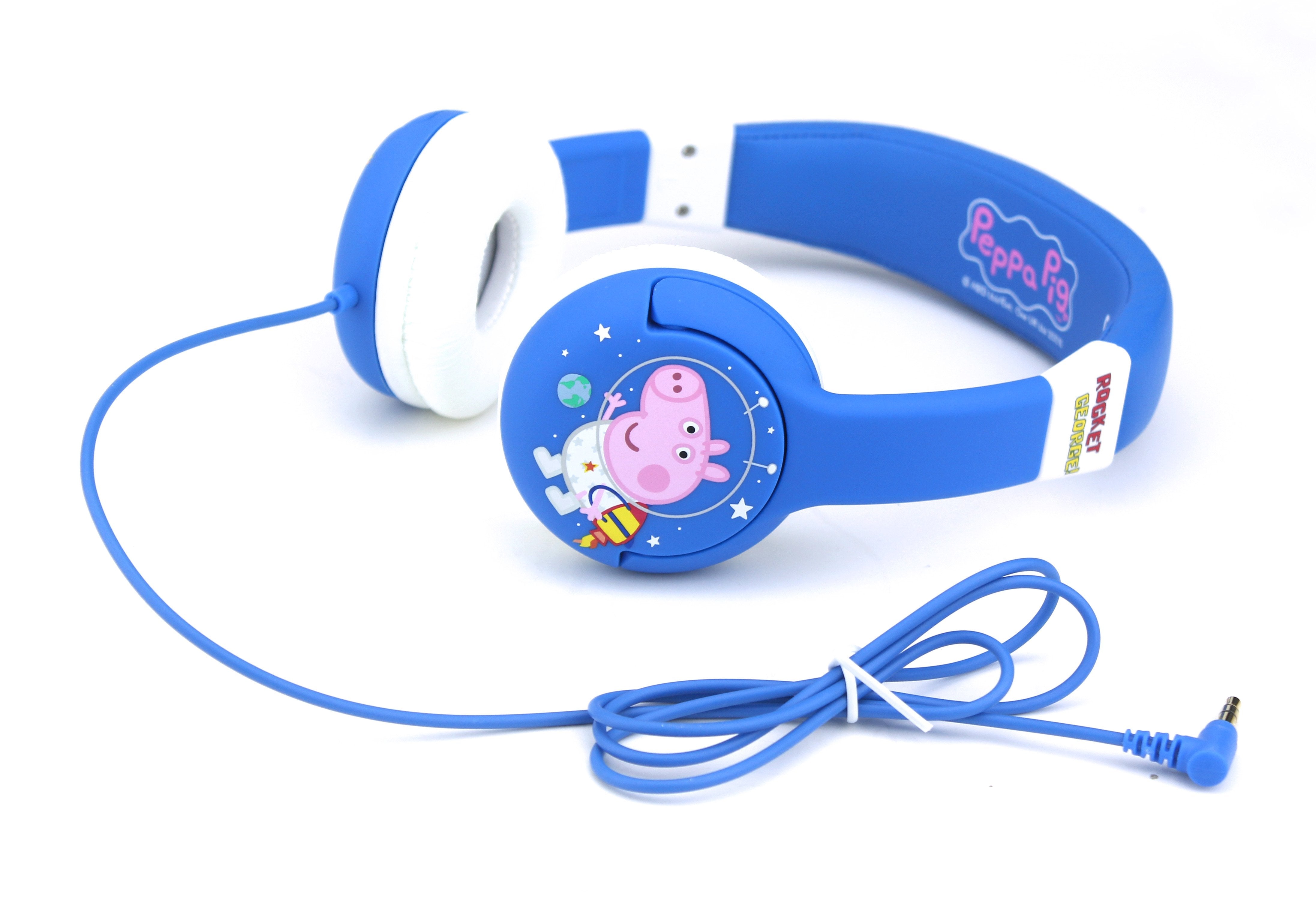 OTL Peppa OnEar Wired Headphone - Safe Volume Limiting @85dB, Foldable & Adjustable, Superb Sound Quality,  Works w/ Smartphones, Tablets, Ninetendo Switch, Laptops & devices w/ 3.5mm port - George