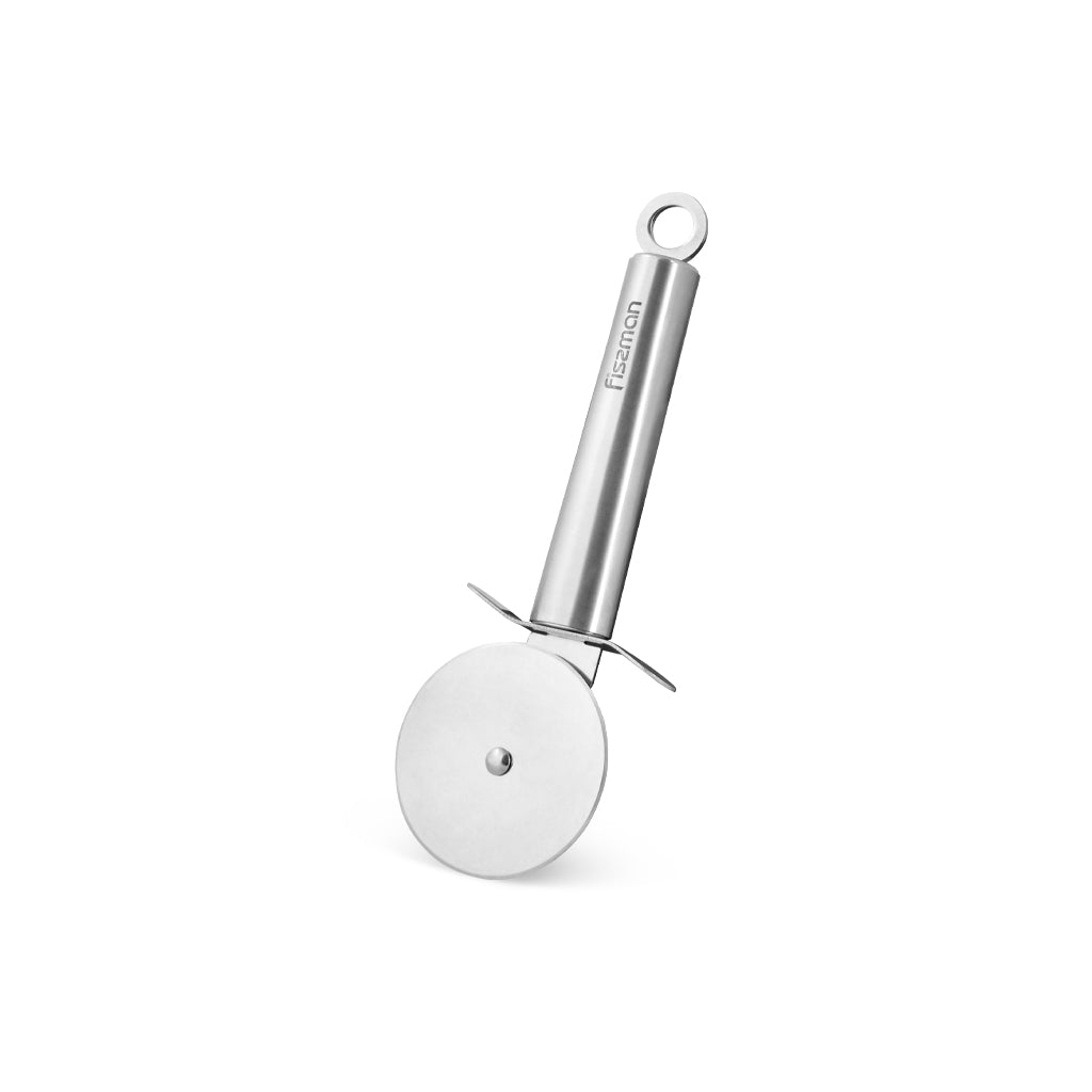 FISSMAN Stainless Steel Pizza Cutter ZONDA 18cmKitchen StorageZONDA It is difficult to imagine a modern kitchen without useful accessories, they greatly simplify life and make cooking even more enjoyable. For these purposes, FISSMAN has created the ZONDA