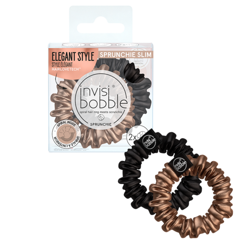 SPRUNCHIE SLIM True Golden (HP) 2pcs/packHair CareThe new era of hair donuts has begun! The velvety soft and flexible Sprunchie donut is a great accessory and a gentle attachment to pony tails. The Sprunchie Slim donut also includes an Invisibobble SLIM h