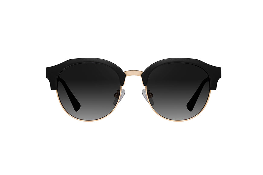 HAWKERS - CLASSIC ROUNDED Rubber Black Dark For Men and Women UV400