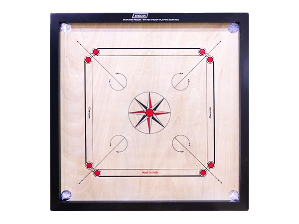 Siscaa Carrom Board Venus Size 32x32, 4mm Indian Ply W/ Coin & StrikerToys & GamesSiscaa Carrom Board Venus | 32″x 32″, 4mm Indian Ply Scratch Proof & Waterproof Playing Surface | Coin and Striker Included Specifications: Model: Venus Board size: 32”x32”