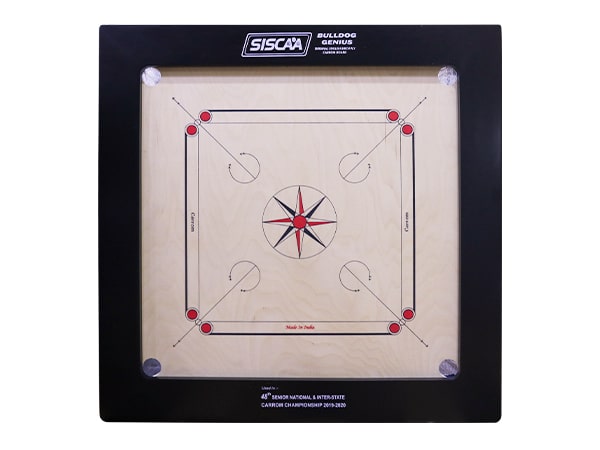 Siscaa Carrom Board Bulldog Genius Size 37x37, 20mm Birch Ply W/ Coin & StrikerToys & GamesUsed in the 48th Senior National & Inter-State Carrom Championship 2019 – 2020 Specifications: Model: Bulldog Genius Board size: 37″ x 37″ Playing Area: 29”x 29” Fr