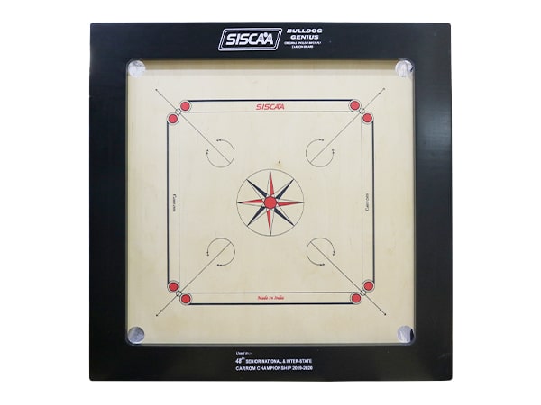 Siscaa Carrom Board Bulldog Genius Size 37x37, 24mm Birch Ply W/ Coin & StrikerToys & GamesUsed in the 48th Senior National & Inter-State Carrom Championship 2019-2020 Specifications: Model: Bulldog Genius Board size: 37″ x 37″ Playing Area: 29”x 29” Fram
