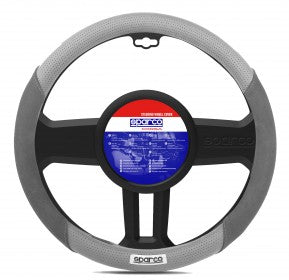 Sparco Steering Wheel Cover Suede/leather GreyUniversal. Medium size (38cm). Durable stretch material. Comfortable grip. Anti-fade. Universal fit. Easy installation.