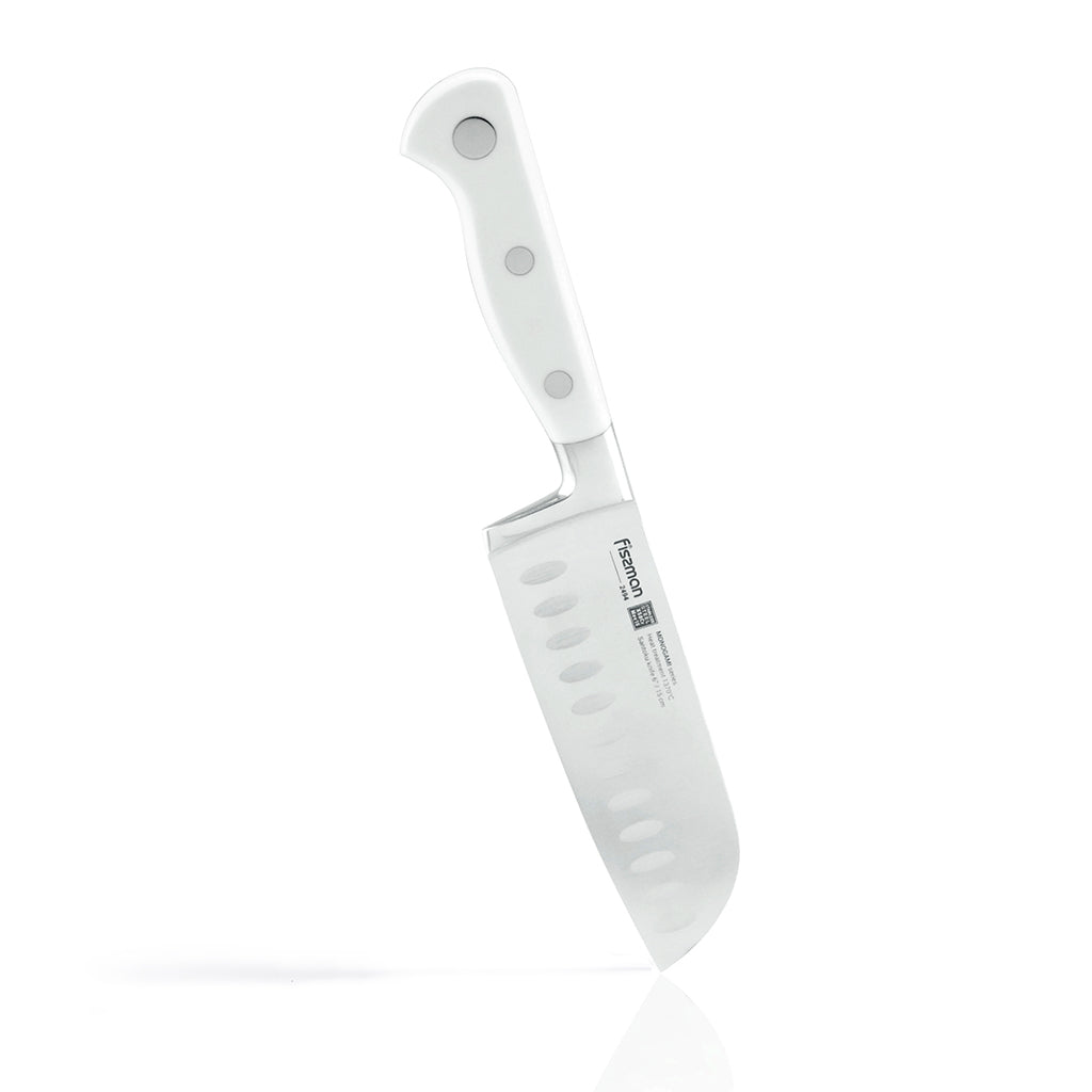 FISSMAN MONOGAMI Santuko Knife with German Stainless 6inchKitchen StorageThe MONOGAMI series are kitchen knives in which every detail is flawlessly executed. The perfect fit of the products of each piece of the knife guarantees an excellent quality. The k