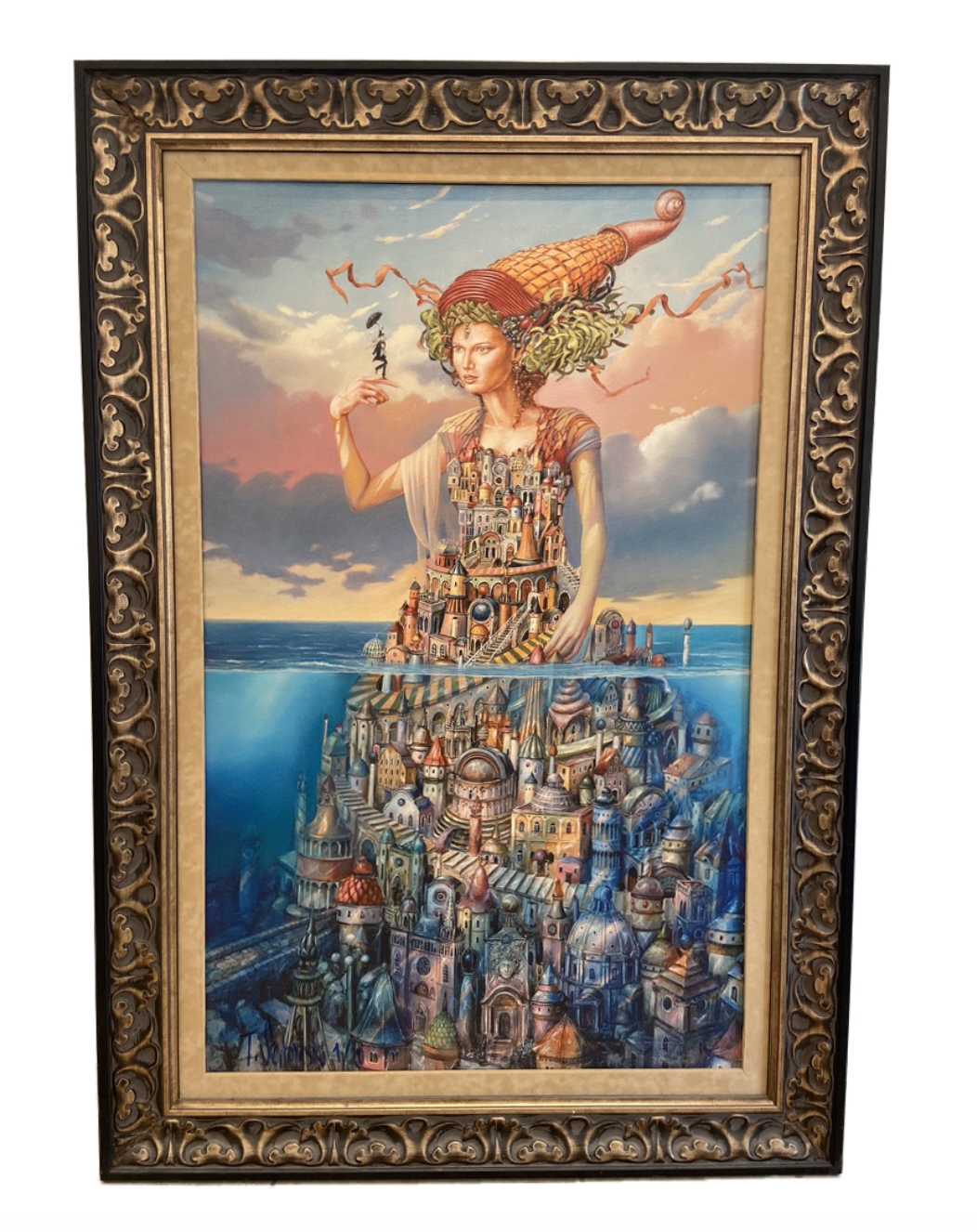 Sea Queen Print on Canvas. By Tomek SetowskiFine ArtLimited Edition Print on Canvas Signed (framed) Size: 100 x 130
