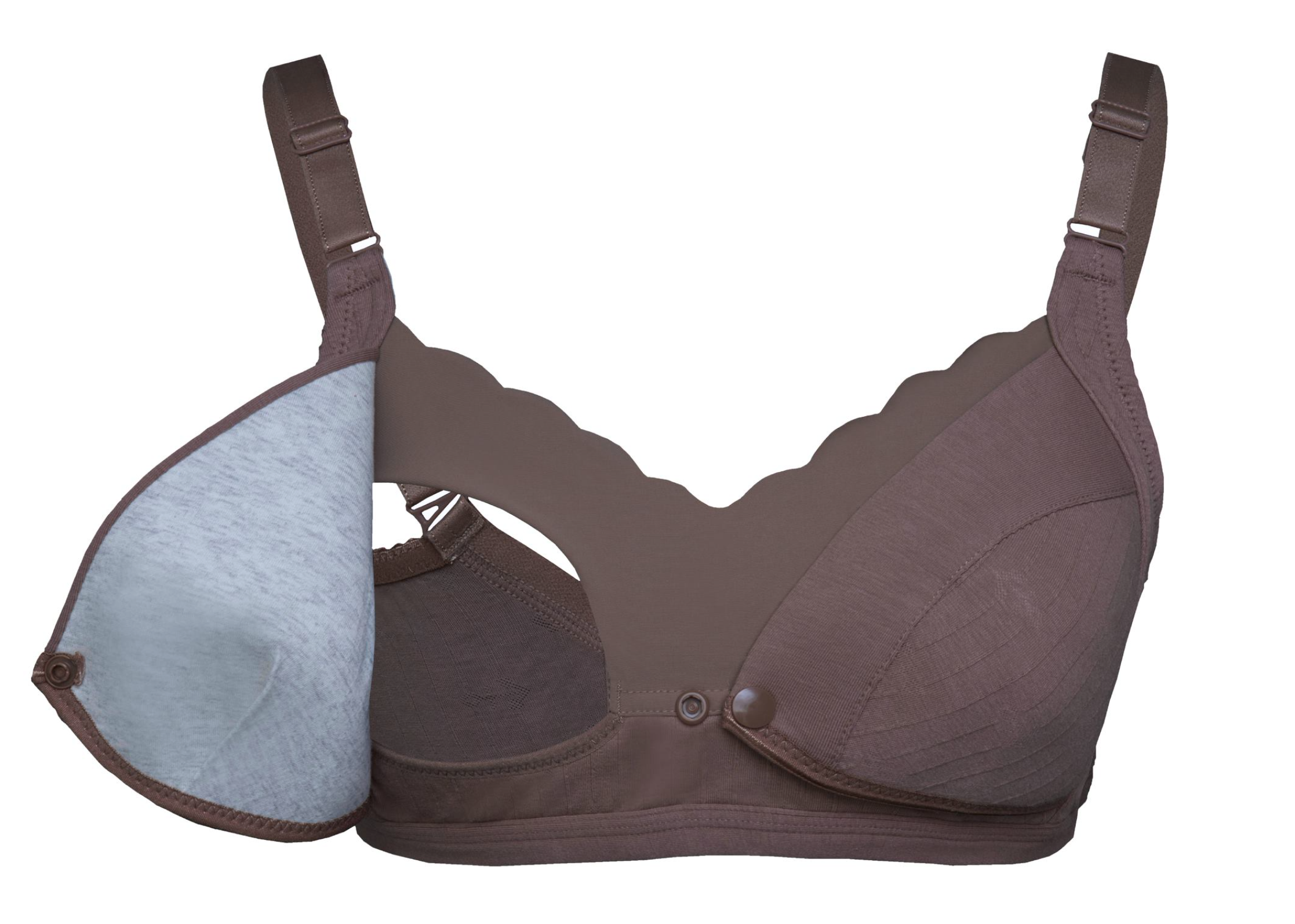 Okus - Comfy Cotton Seamless Nursing BraNursing & FeedingUltra-soft cotton fabricMaternity & Nursing Bra, no underwire and easy to use, Very Soft and Comfortable against your skin that you'll want to wear it day and night.It has cups with flaps that can b