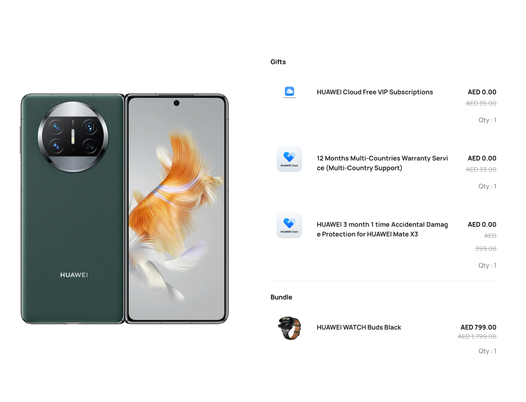 HUAWEI Mate X3 12GB+512GBMobilesUnfold a New Horizon Slim, Lightweight Quad-Curve Foldable Design Durable Kunlun Glass Ultra Vision XMAGE Camera Slim, Lightweight Quad-Curve Foldable Design239g Quad-Curve Body⁠1, Slimmed Down to 5.3 mm thickness⁠, Advance