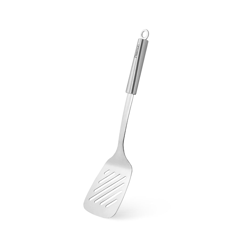 FISSMAN ZONDA Stainless Steel Slotted Turner 34cmKitchen StorageZONDA It is difficult to imagine a modern kitchen without useful accessories, they greatly simplify life and make cooking even more enjoyable. For these purposes, FISSMAN has created the ZOND
