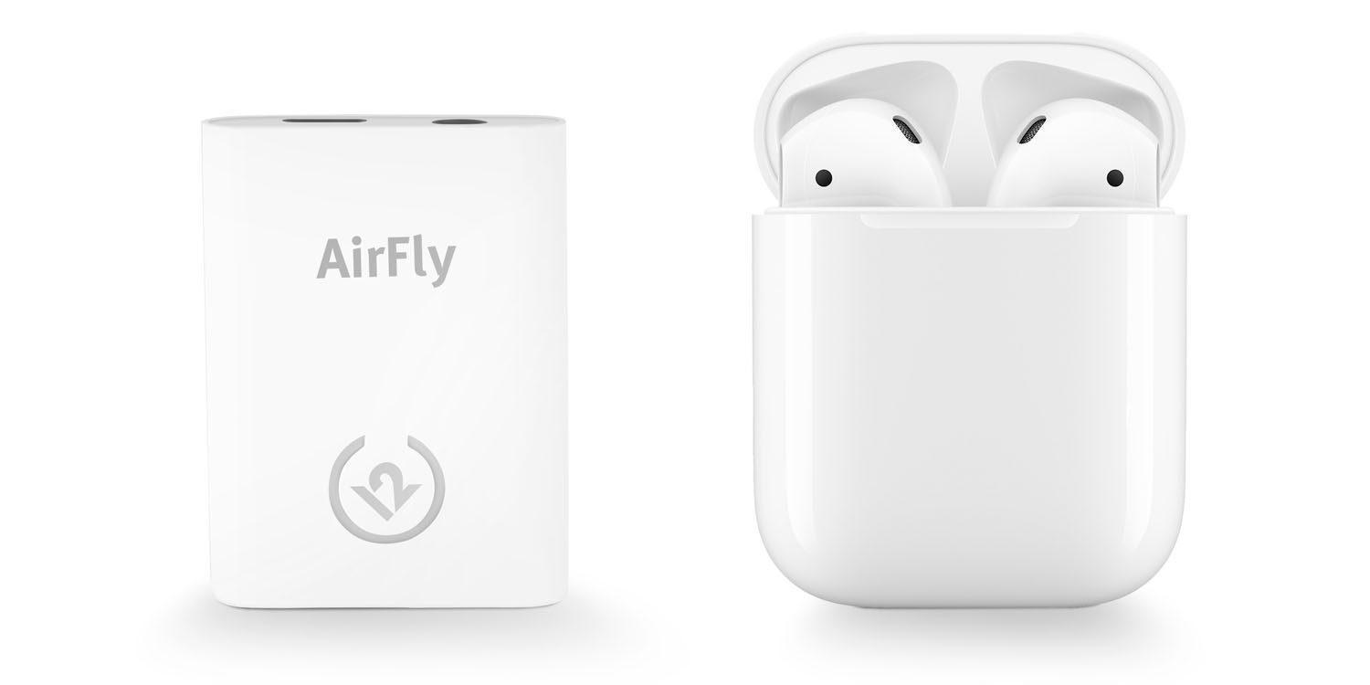 Twelve South - Airfly Airpod Bluetooth Dongle For Air Flights - White