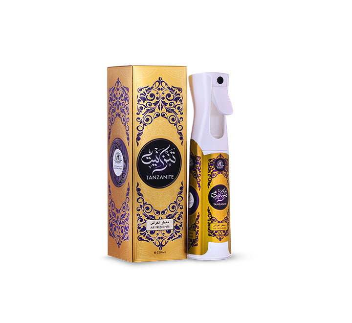 Air Freshener Tanzanite 320MLHome EnvironmentBeautiful floral green scent that will fill your house with freshness, with top notes of rose and a dry down of sandalwood.