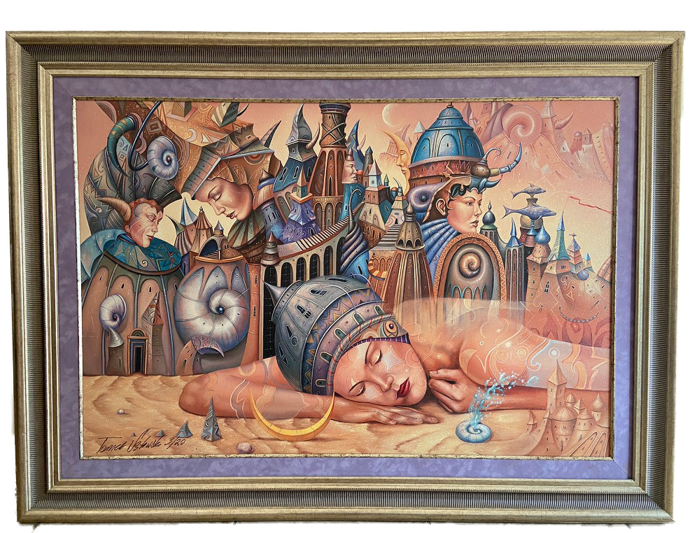 Sleeping Sirens By Tomek SetowskiFine ArtLimited Edition Print on Canvas Signed 3/20 (framed) Size: 120 x 85 cm