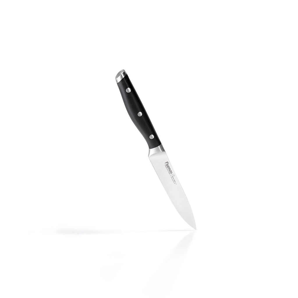 Fissman DEMI CHEF Series Ultra Sharp Fruit And Vegetable Utility Knife 10cmKitchen StorageDEMI CHEF Series A gastronomic knife the connoisseur's choice. It is suitable for cutting any food into perfectly thin slices thanks to its long and narrow blade. It