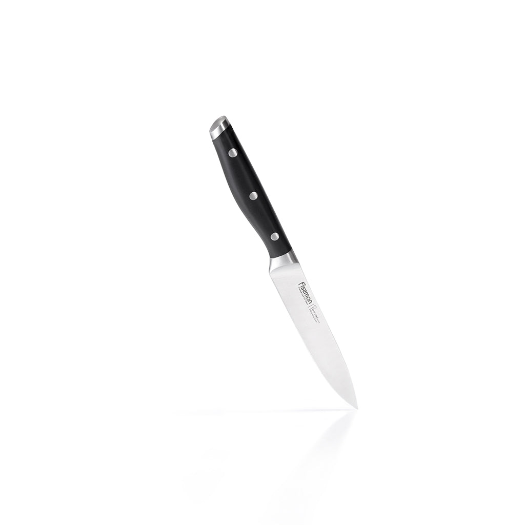 FISSMAN DEMI CHEF Utility Knife 4.5inchKitchen StorageDEMI CHEF Series A gastronomic knife the connoisseur's choice. It is suitable for cutting any food into perfectly thin slices thanks to its long and narrow blade. It is also useful for cooking Japanese