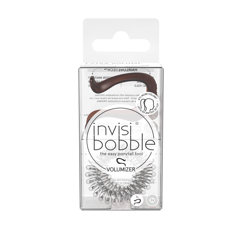 IB VOLUMIZER Pretty DarkHair CareOur invisibobble® VOLUMIZER is the easy ponytail tool. With HAIRLOVETECH™, our VOLUMIZER is the perfect little helper to give a bit of extra volume to the ponytail. It's innovative and lightweight design makes it easy to u