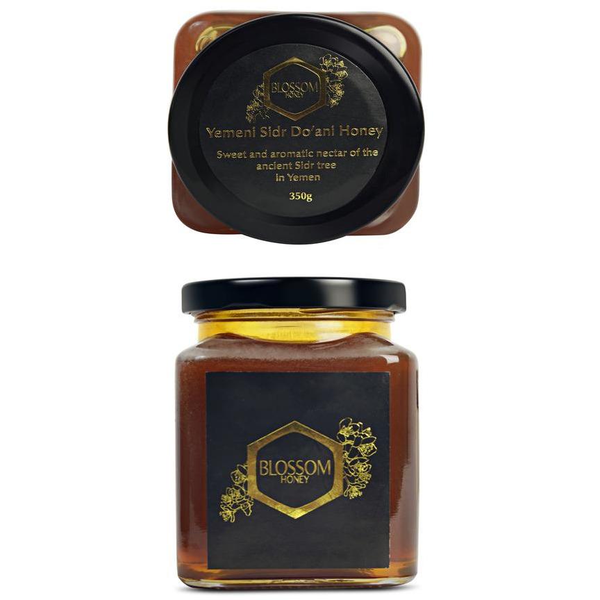 Yemeni Sidr Do'ani HoneyJams, Honey & Spreads“Sweet and aromatic nectar of the ancient Sidr tree in Yemen”Blossom Raw Sidr Do’ani Honey reduces ulcers and other gastrointestinal disorders, increase athletic performance, regulates blood pressure and is kno
