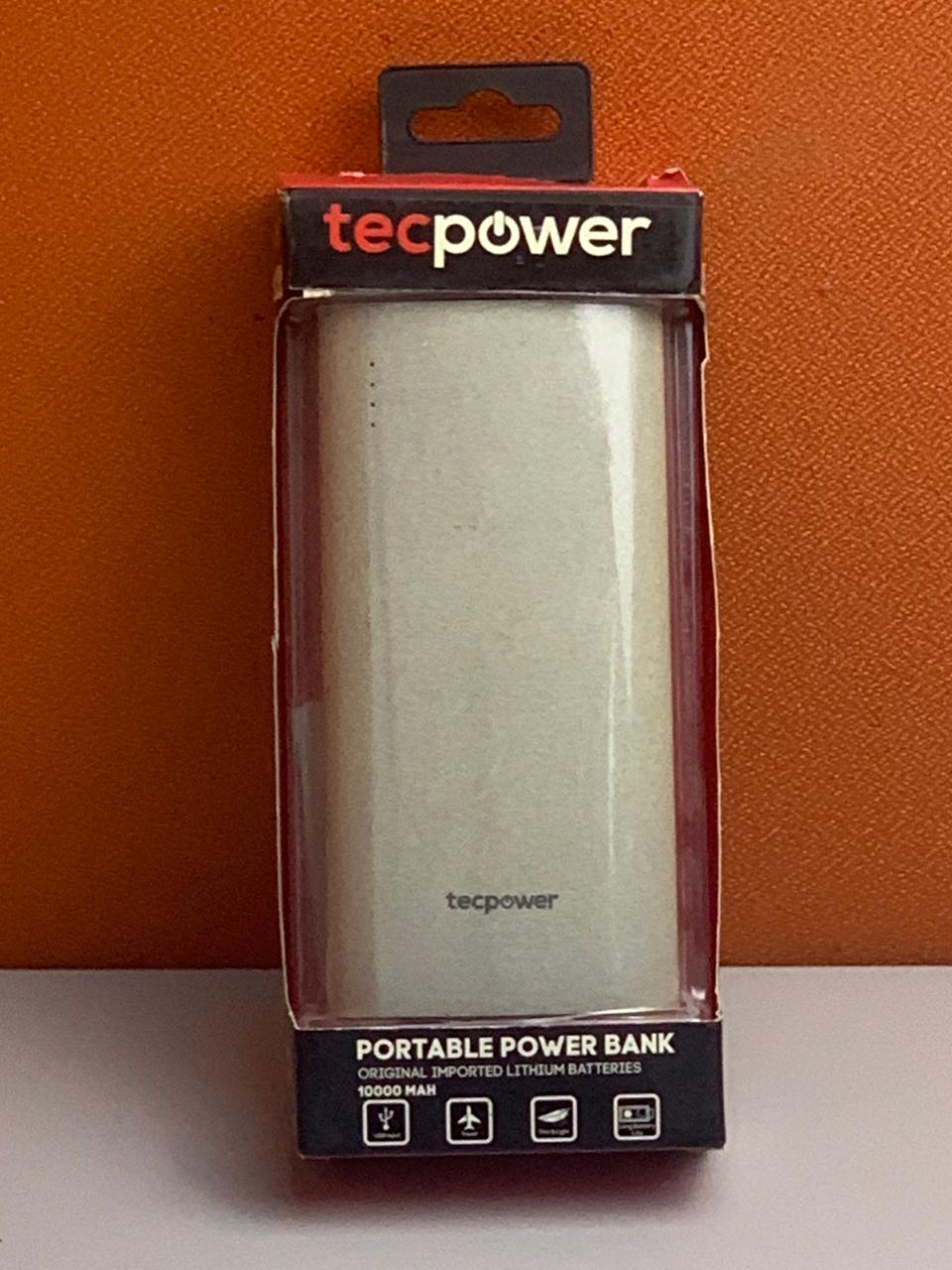 Tecpower Q5 Power Bank 10000mah GreyLetstango Promo• Up To 90% Discount • NOTE: Opened Boxes, As Is and Warranty not Available Minimum order required (50 AED) to avail free delivery…
