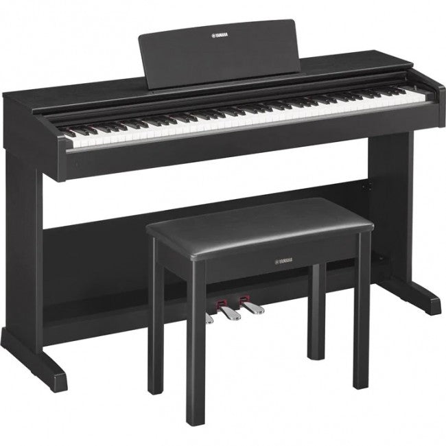 Yamaha Arius YDP-103 B Digital Piano - BlackMusical Instruments88 GHS Keys, Piano sound: AWM stereo sampling, 64 note polyphony, 10 voices, 6W amplifier, 3 pedals,Matte Black, with bench