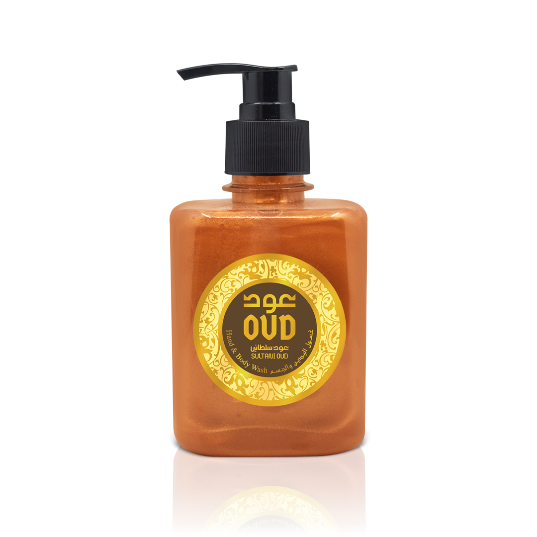 Oud Hand & Body Wash - SultaniPersonal CareRevel in Sultani’s majesty and wash with the royalty of scents. Top notes of Tangerine and Musk, with a delicate floral blend deepened by Agarwood accords. Sultani (Bronze): TOP: Fruity HEART: Floral BASE: Agarwo