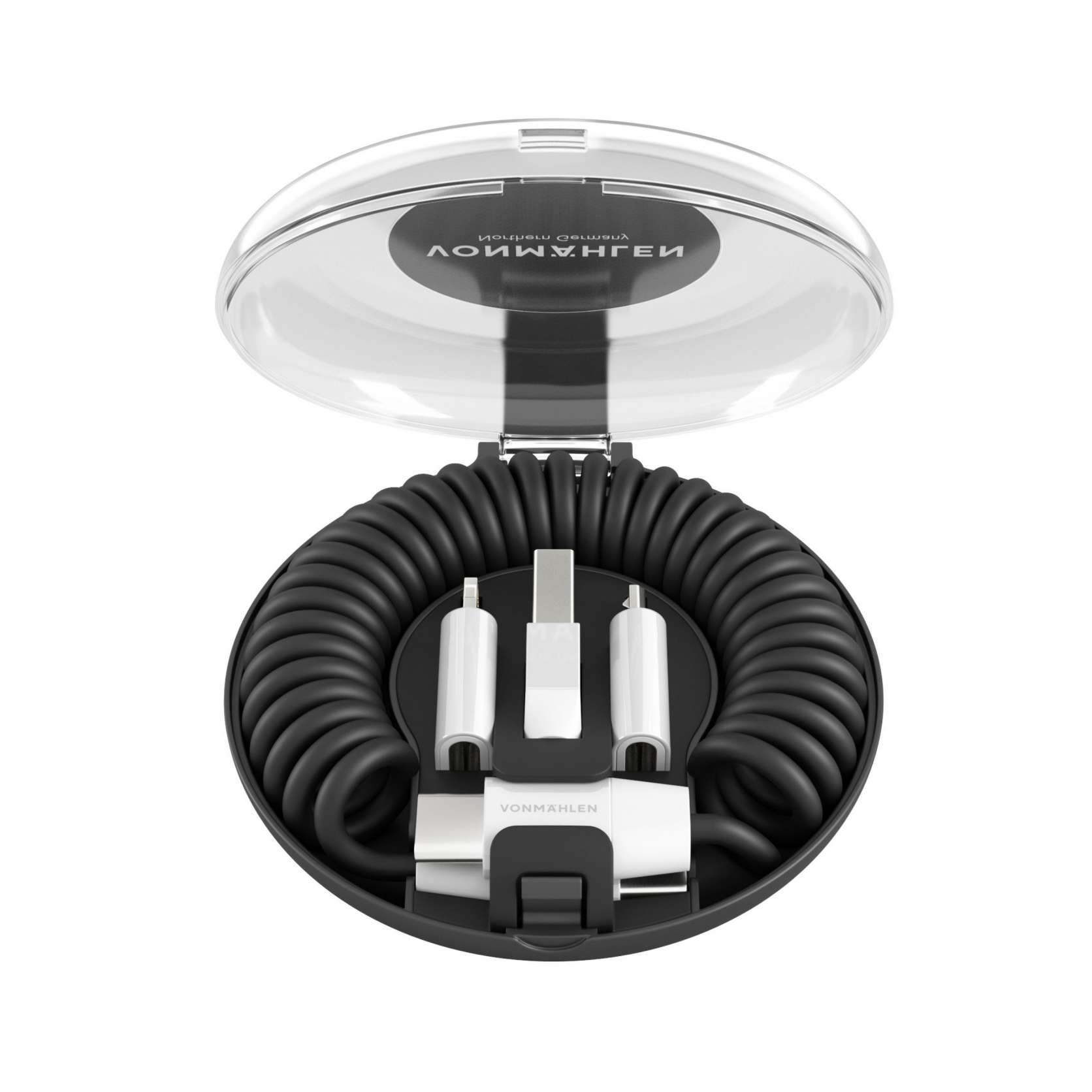 Vonmahlen Allroundo All in one Charging CableMobile Accessoriesallroundo c is our compact all-in-one charging and data cable (USB-C to USB-C) with quick charging function. Thanks to its innovative design, allroundo offers you six (6in1) different connecti