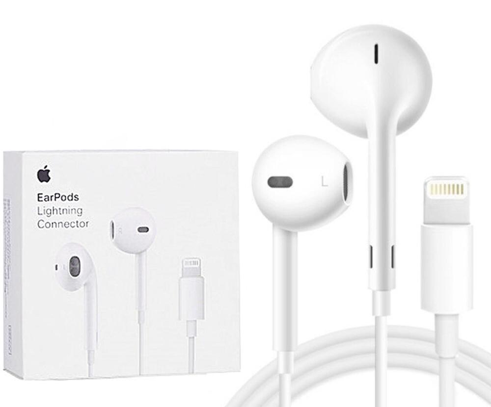 Apple EarPods with Lightning ConnectorAccessoriesOverview Unlike traditional, circular earbuds, the design of the EarPods is defined by the geometry of the ear. Which makes them more comfortable for more people than any other earbud-style headphones. The