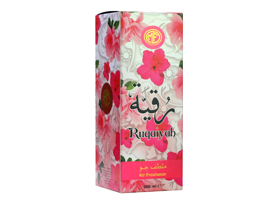 MFCreations Air Freshener Ruqiyah 300MLPerfumes & FragrancesMFCreations Air Fresheners exude oriental feelings that give you the feel of the Arab Culture! With the oriental smell, take the feel with you wherever you go. The Air Freshener comes in an easy-