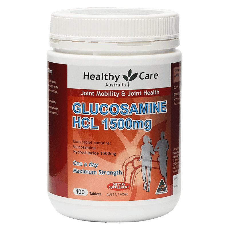 Healthy Care Glucosamine HCL 1500mg (400 CAPSULES)HealthGlucosamine is necessary in the body for the structure and function of the articular cartilage. It assists in maintaining the elasticity and integrity of the connective tissue and assists in building