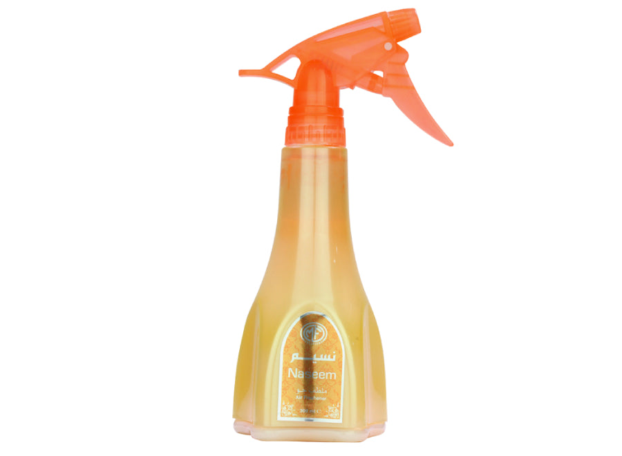 MFCreations Air Freshener Naseem 300MLHome EnvironmentMFCreations Air Fresheners exude oriental feelings that give you the feel of the Arab Culture! With the oriental smell, take the feel with you wherever you go. The Air Freshener comes in an easy-to-use