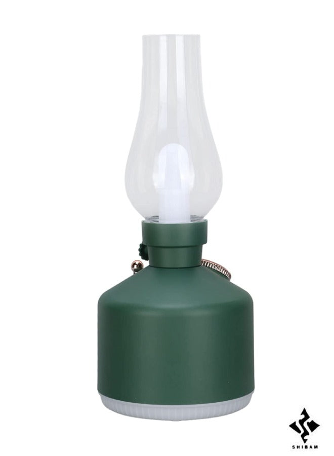 Cool Mist Retro Table Lamp LED Desk Lamp with Humidifier Reading Study Computer Lamp Air Purifying USB Rechargeable Night Light Dimmable Vintage Kerosene Lamp for Bedroom (Green)Home EnvironmentCOOL MIST HUMIDIFIER-Minidiva Cool Mist Humidifiers balance y
