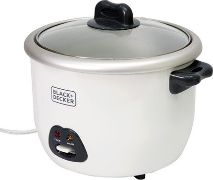 Black & Decker 1.8L Non-Stick Rice Cooker White RC1850