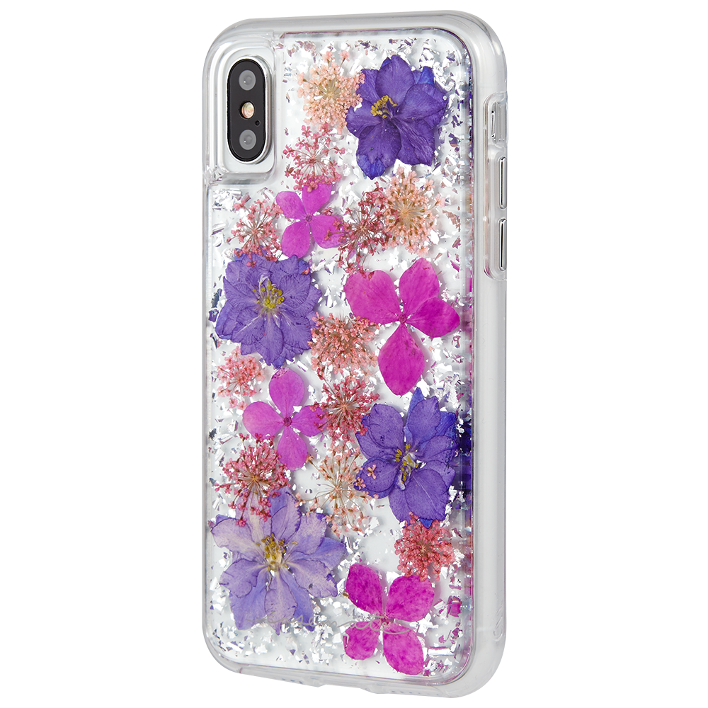 Case-Mate - Karat Petals Case for iPhone XS/X Purple