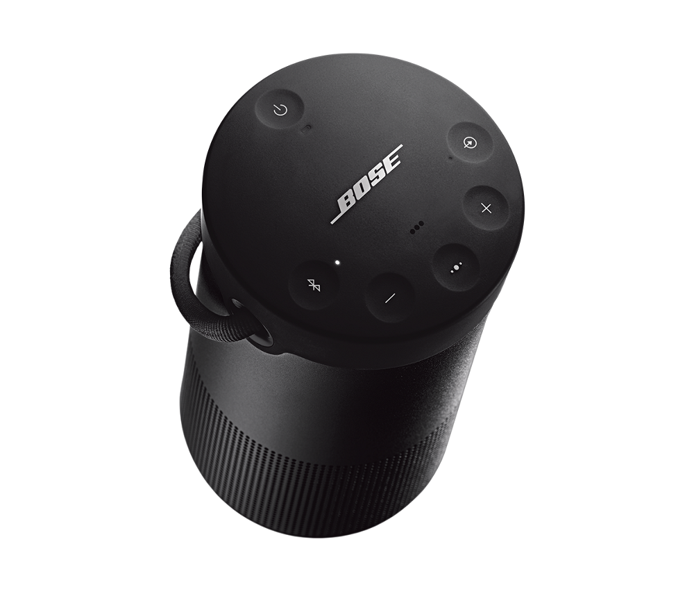 Bose SoundLink Revolve+ II Bluetooth SpeakerAudio & VideoKey Features: Voice Prompts Speakerphone Siri & Google Voice Commands Water and Dust Resistant Up to 17 Hours Per Charge Durable Design Deep. Loud. And immersive, too.This true 360° speaker was engi