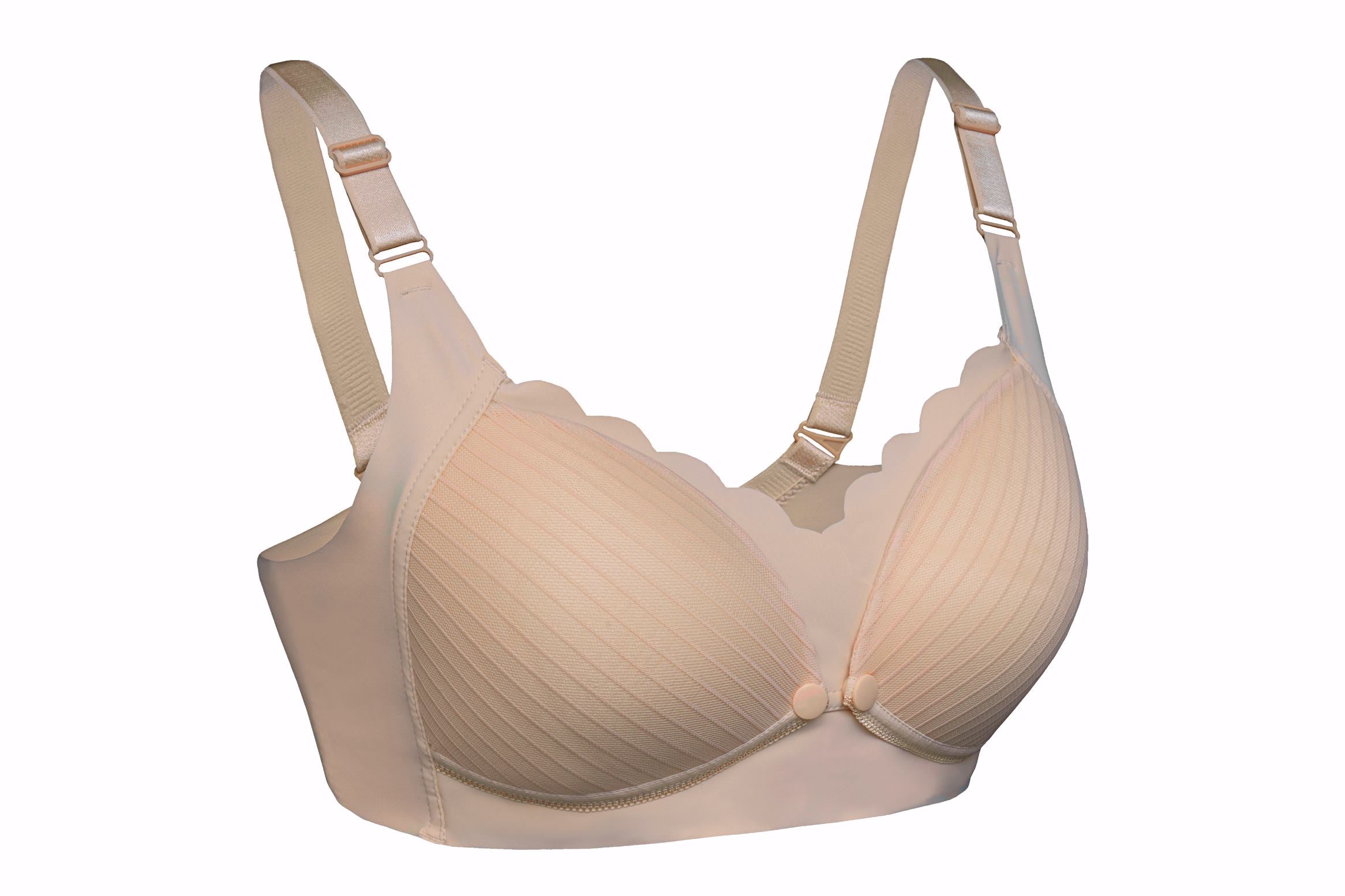 Okus - Original Nursing BraNursing & FeedingSoft, breathable cotton, comfortable, wide bottom band, wire free design for added comfort .It has cups with flaps that can be easily opened to provide access to your breasts without removing your entire bra. No