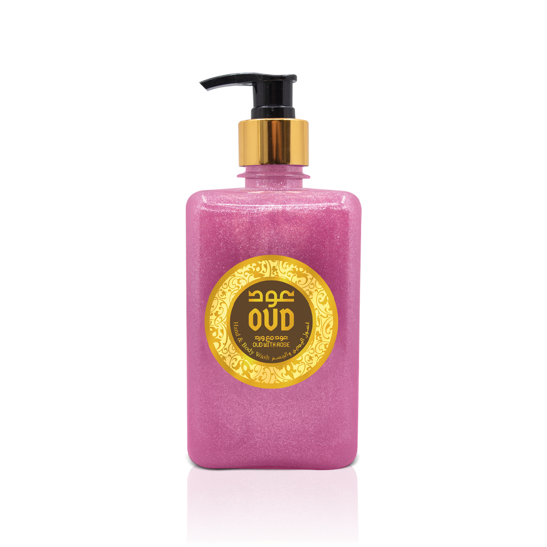 Oud Hand & Body Wash - RosePersonal CareOne of our most coveted scents that will immerse you in a flirty fresh rose fragrance. A floral-clove revelation complemented with sweet rose and grounded with Agarwood and Amber to build this seductive floral perfu