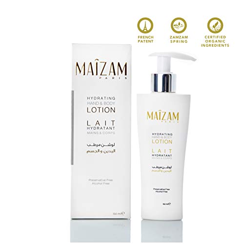 MAIZAM PARIS - Hydrating Hand & Body LotionPersonal CareEnriched Formula - based on Zamzam water, this enriched hydrating formula, infused with cryogenic extracts of Olive buds and Fig extracts, provides significant skin regeneration properties. Zamzam Sy