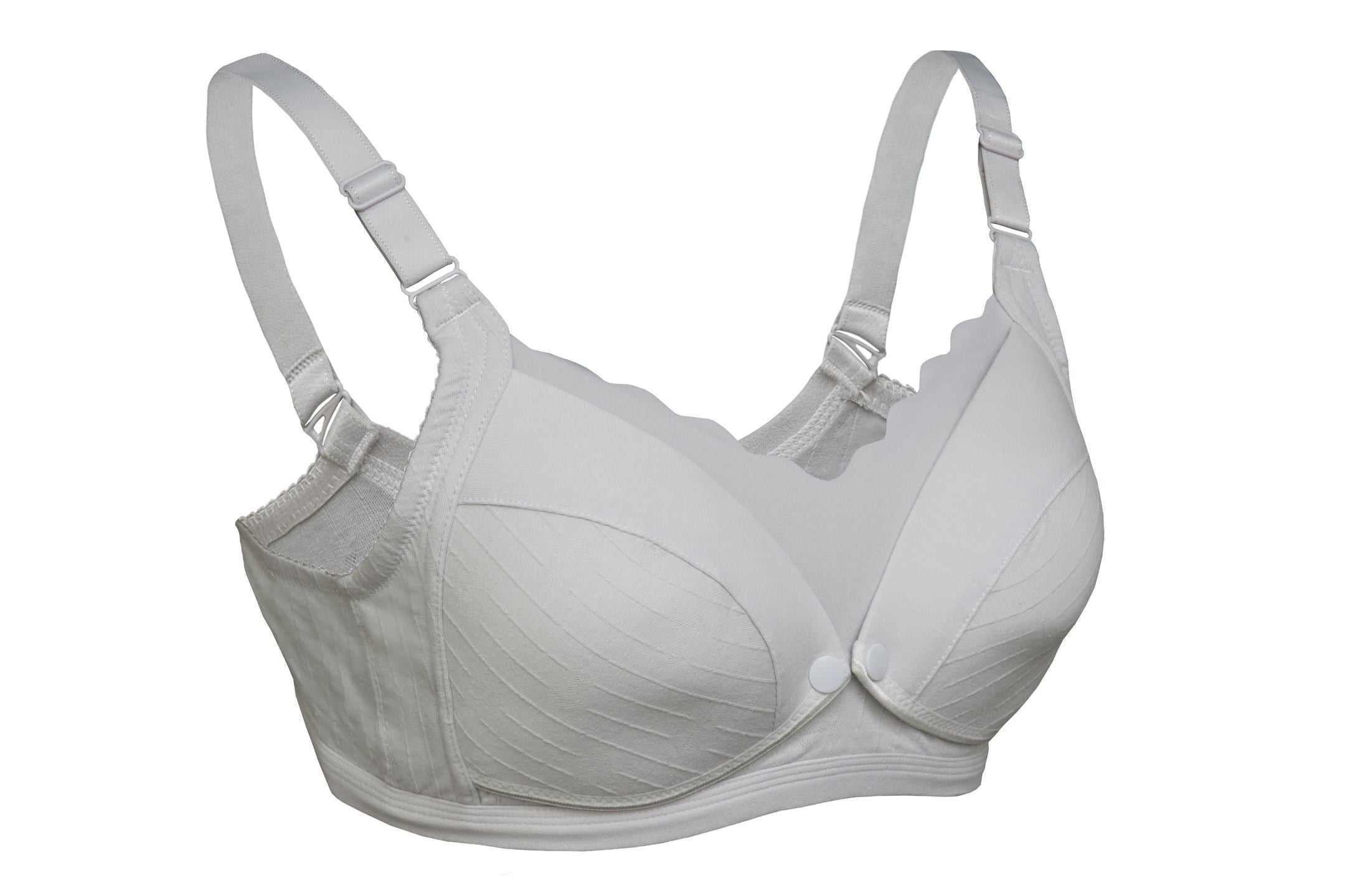 Okus - Comfy Cotton Seamless Nursing BraNursing & FeedingUltra-soft cotton fabricMaternity & Nursing Bra, no underwire and easy to use, Very Soft and Comfortable against your skin that you'll want to wear it day and night.It has cups with flaps that can b