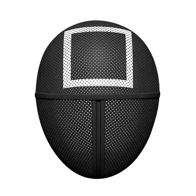 Squid Game Halloween Mask- SquareToys & GamesMATERIAL: High quality novelty squid drama game mask, pp material, durable and lightweight, portable and wear comfortable, special halloween mask suitable for most people.NEW STYLE: The high-quality Squid Game