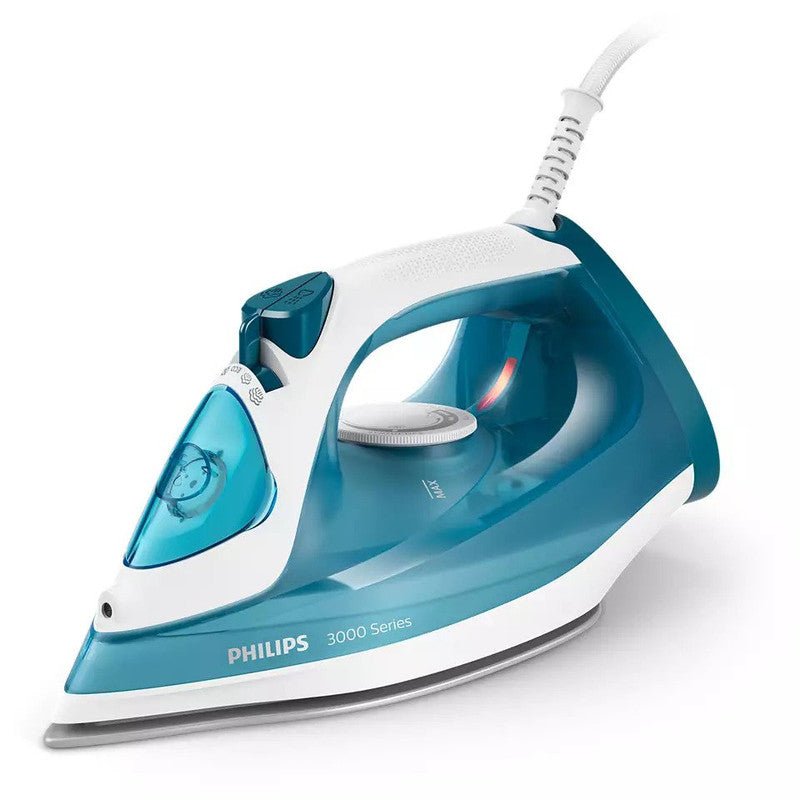 Philips 3000 Series Steam iron DST3011/26Home AppliancesPhilips 3000 Series Steam iron DST3011/26 makes ironing easy with the powerful steam boost that tackles tough creases.The ceramic soleplate ensures smooth gliding while the 300ml water tank is large