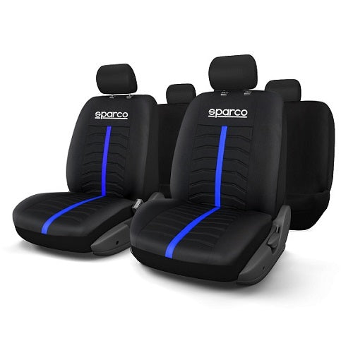 Sparco Universal Polyester Seat Cover Set Without Zipper and Airbag