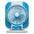 Sonashi LED Rechargeable Fan 7-Inch SRF-607