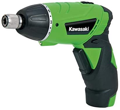 KAWASAKI Cordless Electric K-AK 3.6 LI - DrillsTools & Home ImprovementsPackage Dimensions : 24.2 x 16.4 x 7.4 cm; 1.12 Kilograms Manufacturer : KAWASAKI Item model number : K-AK 3.6 LI