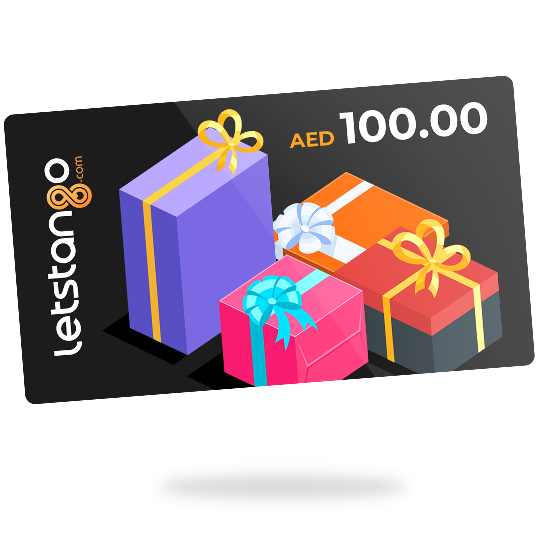Letstango Gift CardGift CardsTreat yourself and your loved ones with a Letstango Gift Card. The card can be used to purchase any product from our website.